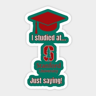 Stanford University T-Shirt, college apparel, unisex t-shirts, university t-shirts, alumni clothing, Stanford University, gift ideas Sticker